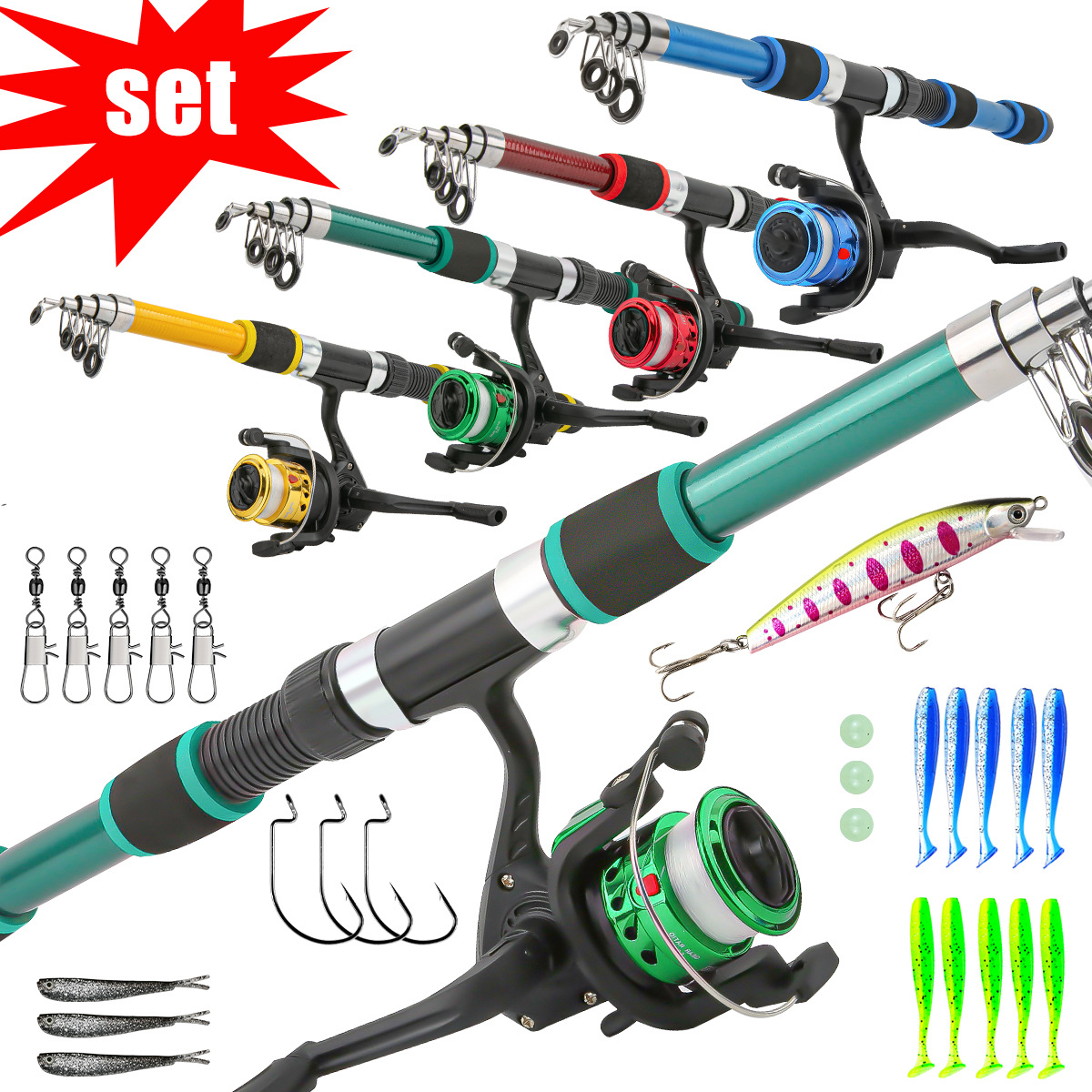 Kids Telescopic Fishing Rod Se - огляд і ціна Fishing Boat Fiberglass