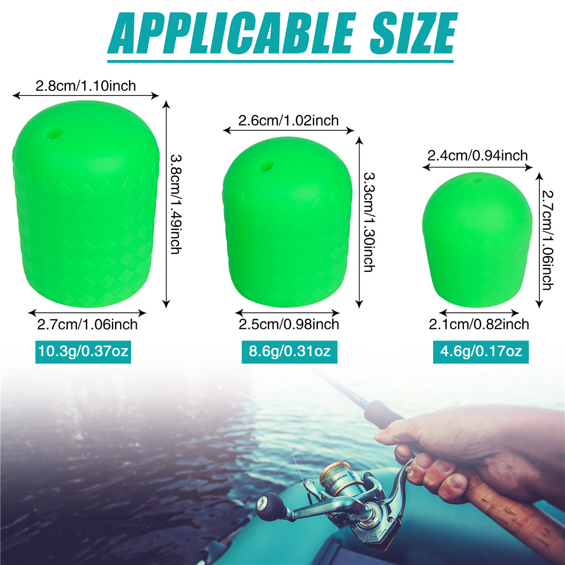 3Pcs Fishing Rod Butt Cushion  - огляд і ціна Fishing Boat Cover