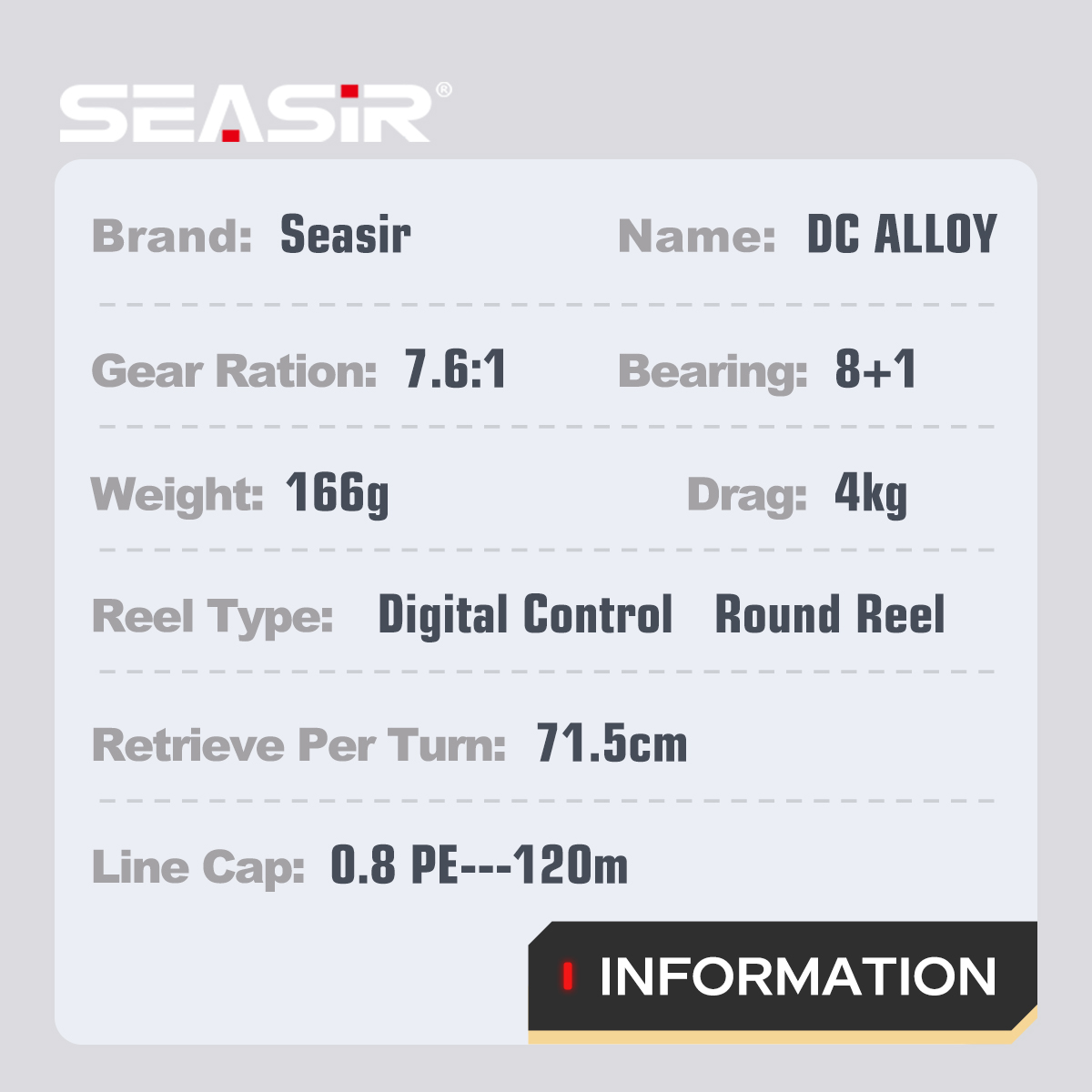 SEASIR DC Alloy ALL-metal Roun - огляд і ціна Kastking Reel Zephyr