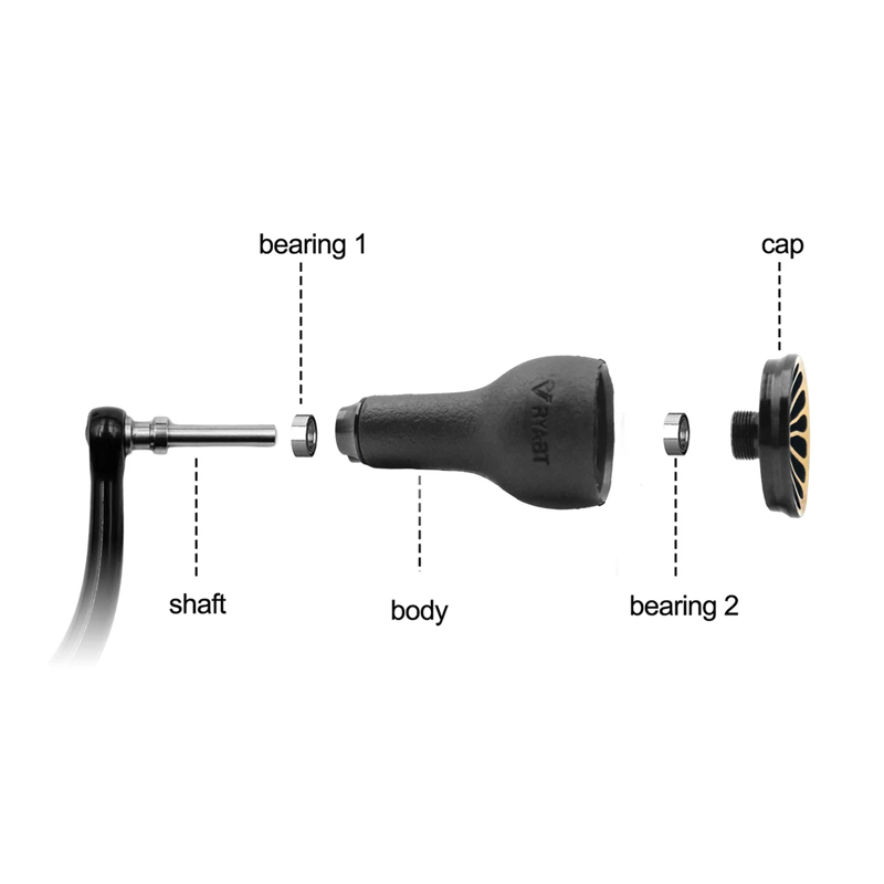 TPE Black Knob 27mm Compatible - огляд і ціна Shimano Reel Stradic